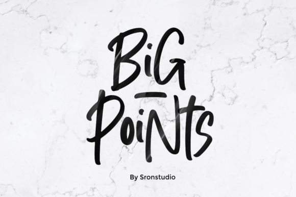 Big Points: A Quirky Handwritten Font for Editorial Design