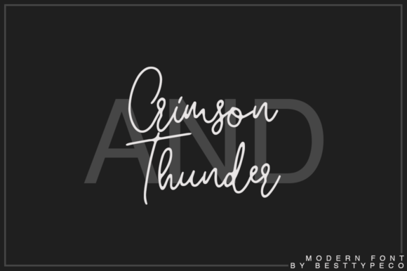 Crimson and Thunder Font: A Premium Typeface for Your Brand