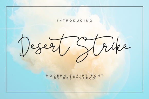 Desert Strike Font: A Modern Handwritten Typeface for Web Design