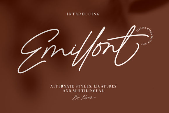 Emillont Typeface: A Classy Handwritten Font for Campaign Design