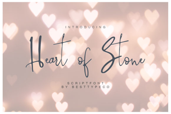 Heart of Stone: A Handwritten Font for Strong Branding