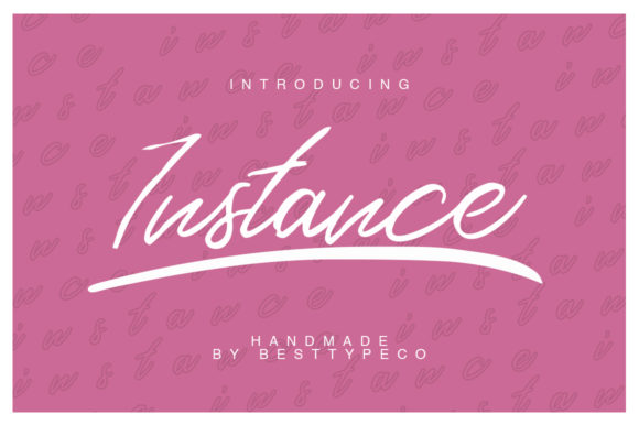 Instance Font: A Handwritten Typeface for Professional Branding
