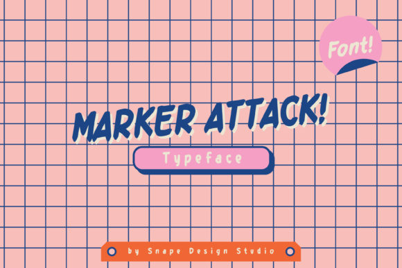 Marker Attack: A Bold Handwritten Font for Craft Creators