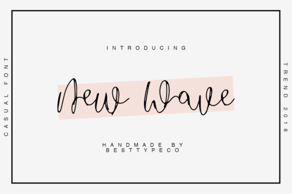 New Wave: A Handwritten Font for Timeless Editorial Design