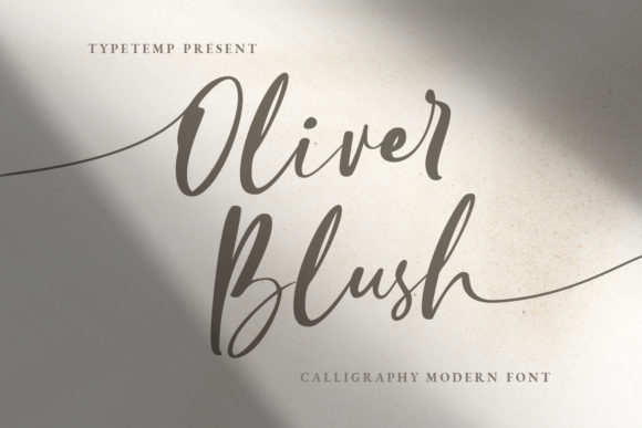 Oliver Blush: A Handwritten Font for Memorable Branding