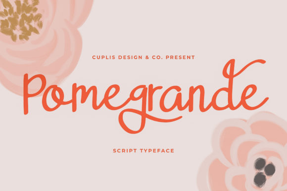 Pomegrande: A Handwritten Typeface for Editorial Elegance