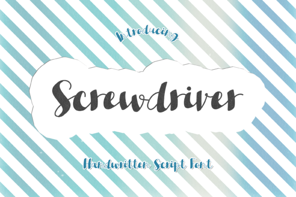Screwdriver Font: A Quirky Handwritten Typeface for Web Design