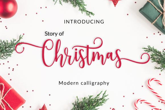 Story of Christmas: A Sweet Handwritten Typeface for Branding Magic