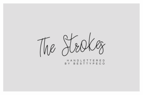 The Strokes Font: A Handwritten Typeface That Elevates Branding