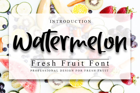 Watermelon Font: A Handwritten Typeface for Editorial Elegance